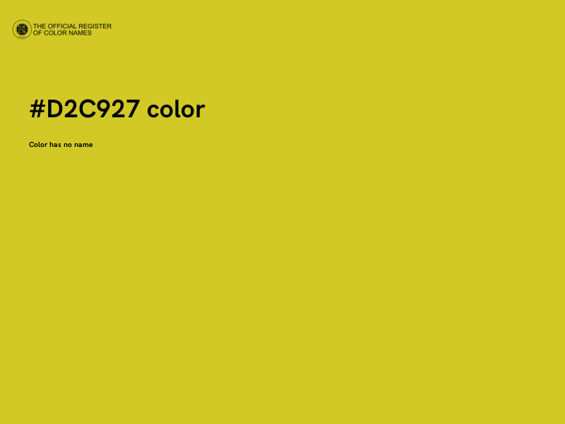 #D2C927 color image