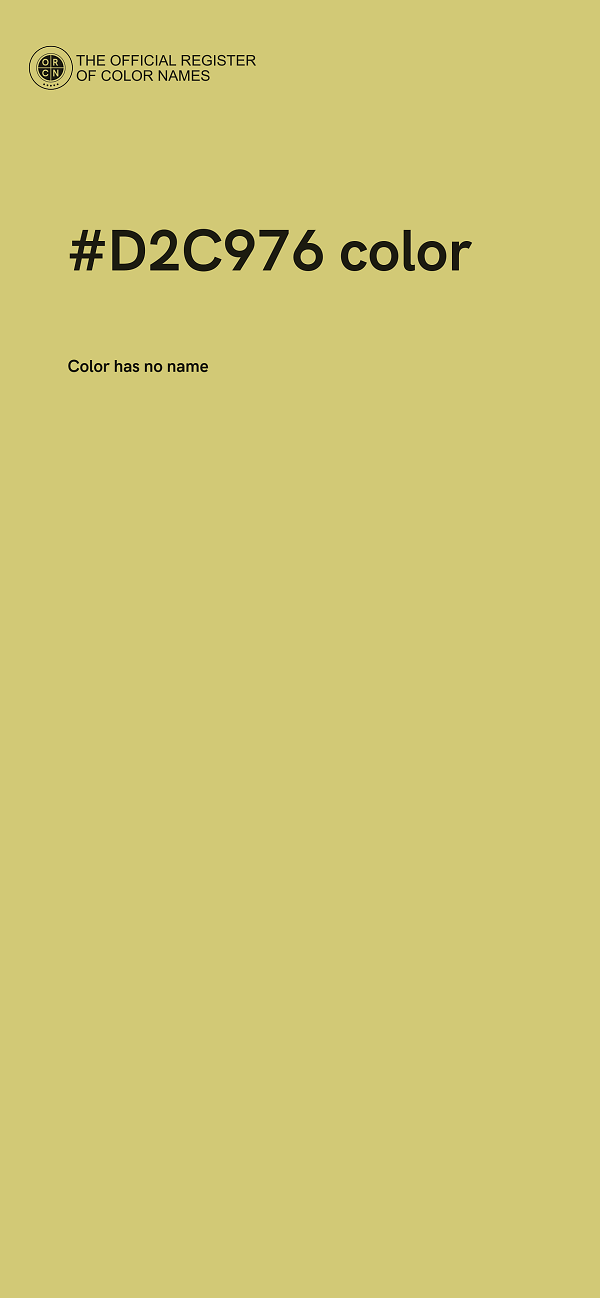 #D2C976 color image