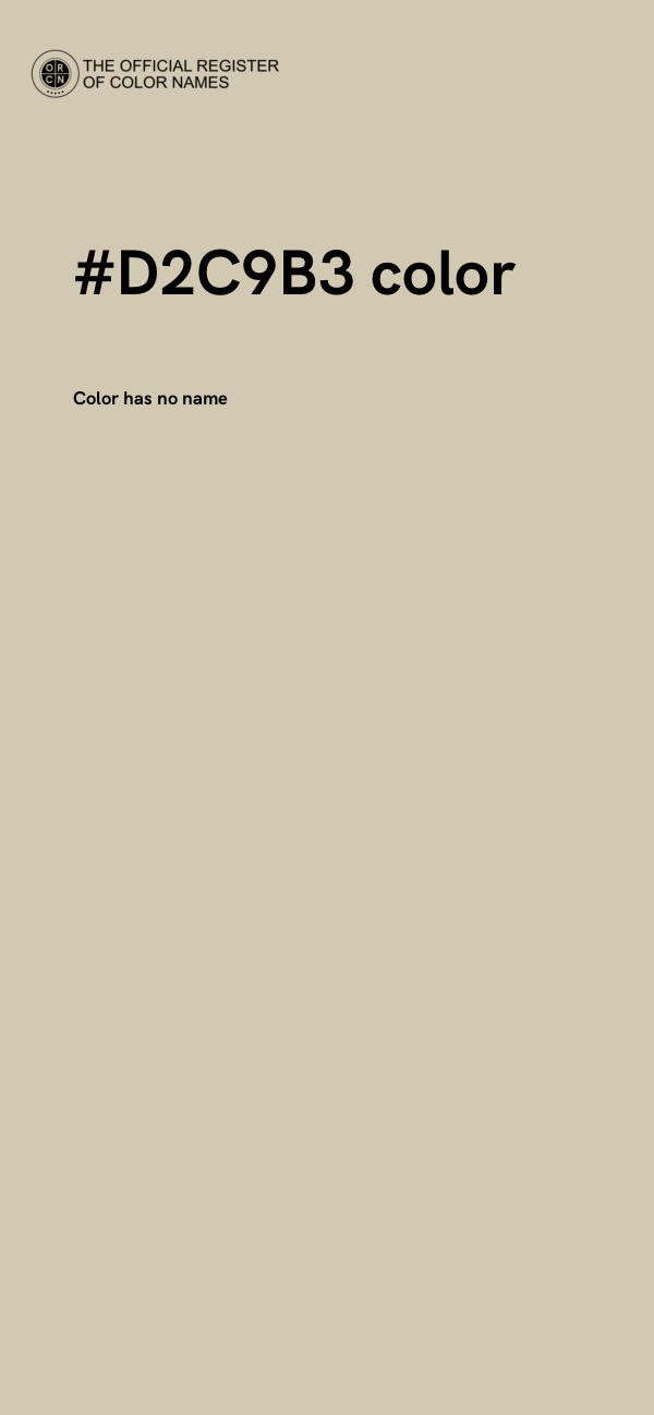 #D2C9B3 color image