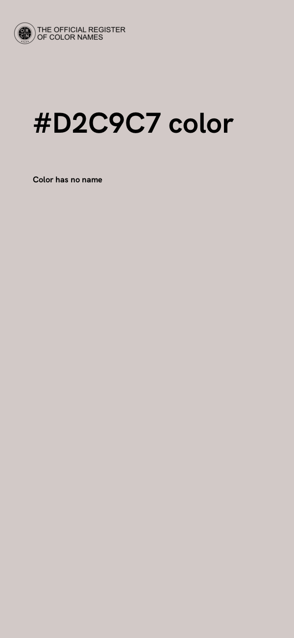 #D2C9C7 color image