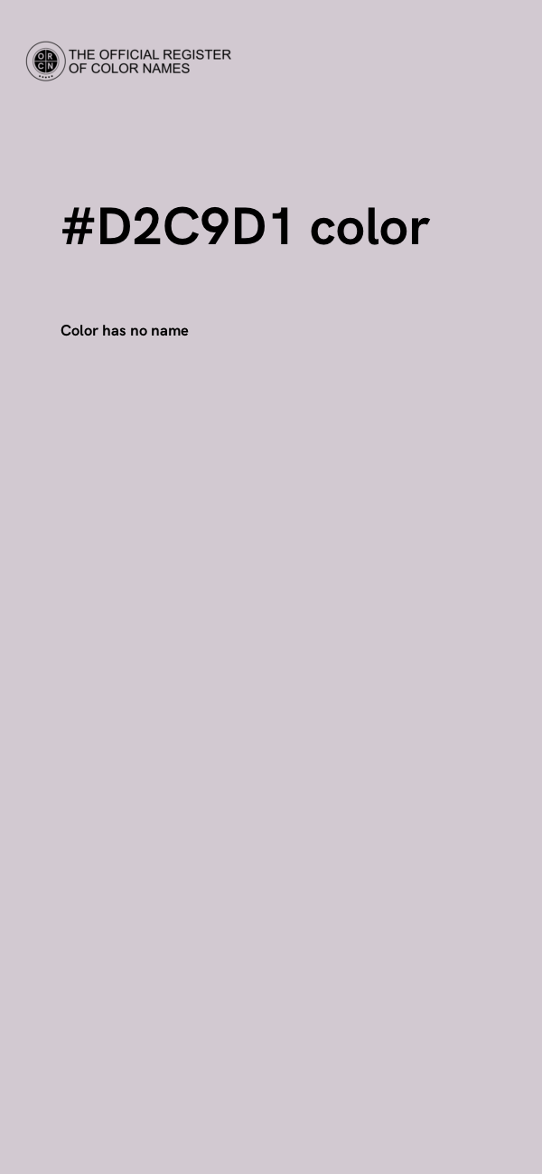 #D2C9D1 color image