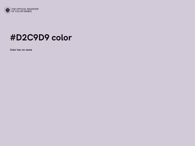 #D2C9D9 color image