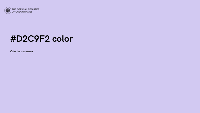#D2C9F2 color image