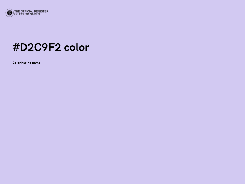 #D2C9F2 color image