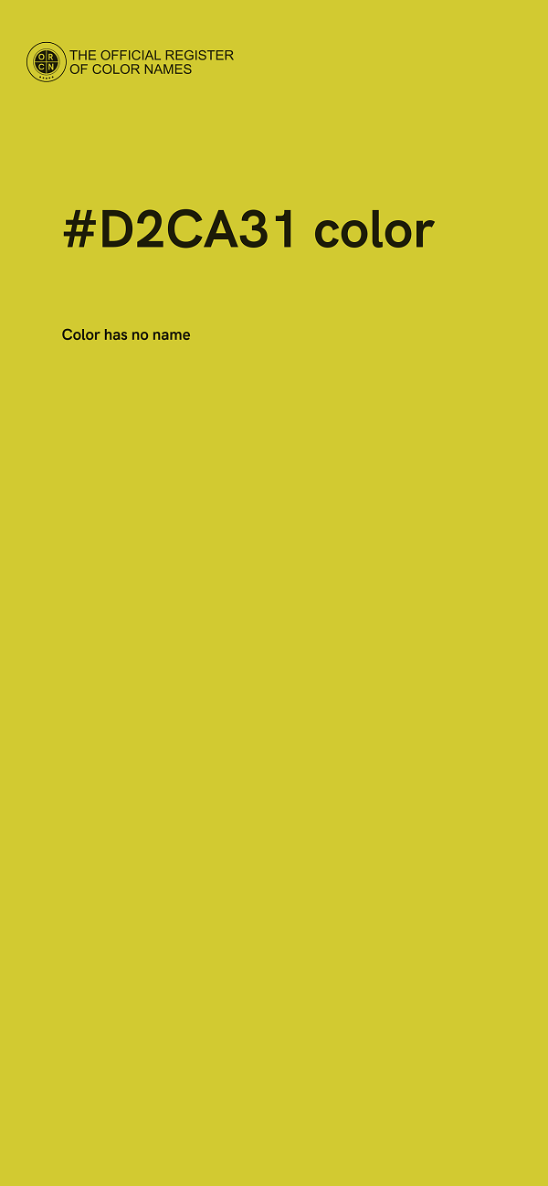 #D2CA31 color image