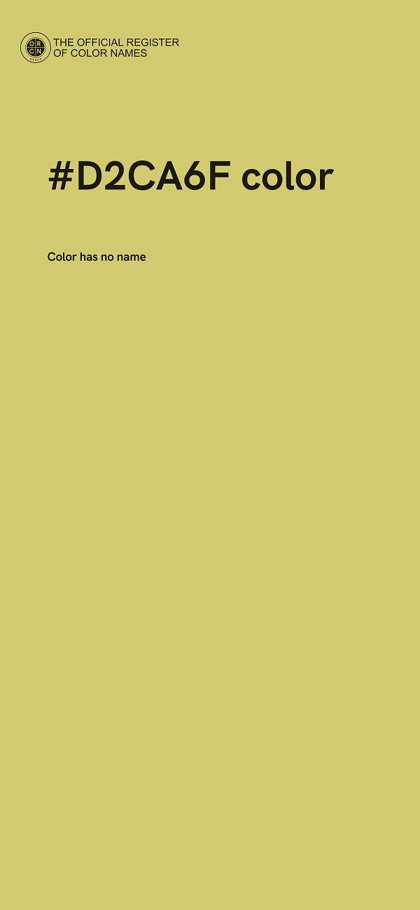 #D2CA6F color image