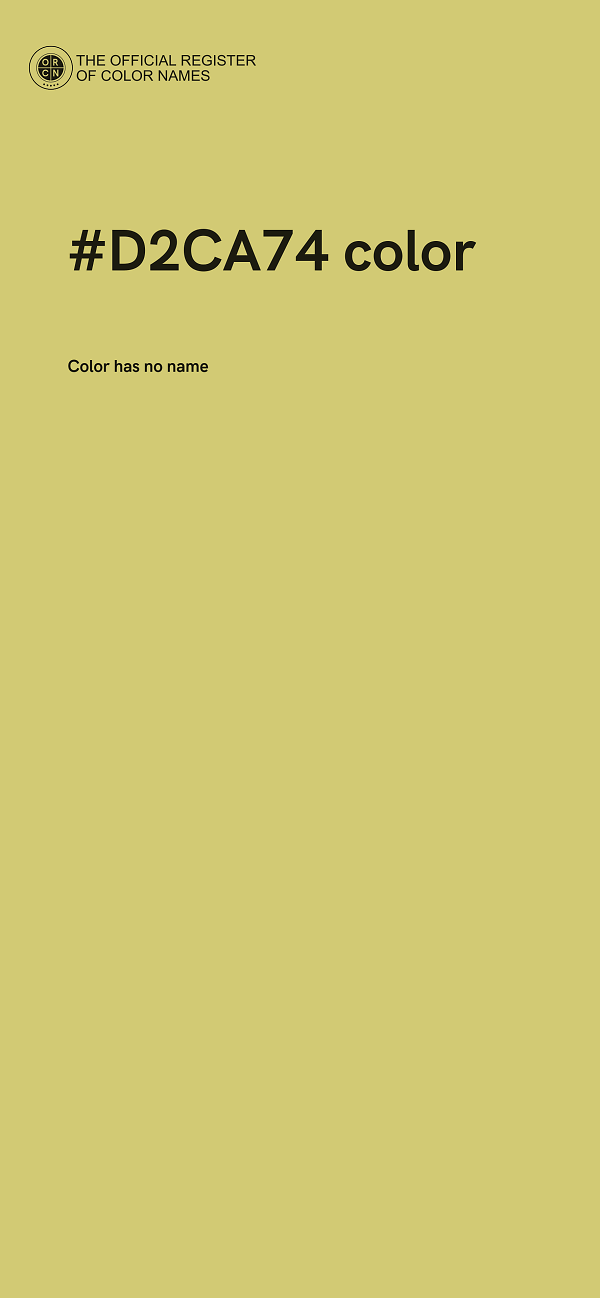 #D2CA74 color image