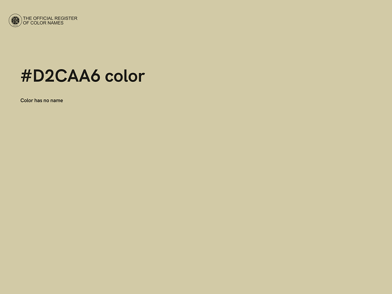 #D2CAA6 color image