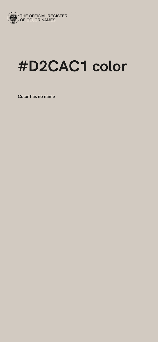 #D2CAC1 color image