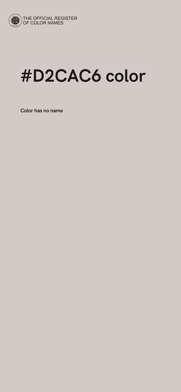 #D2CAC6 color image