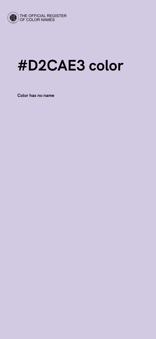 #D2CAE3 color image