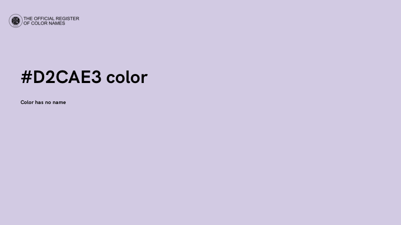 #D2CAE3 color image