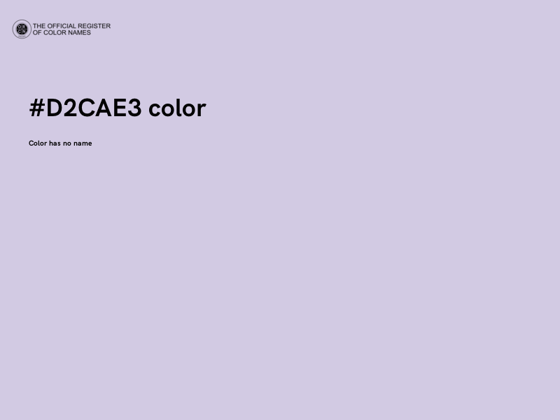 #D2CAE3 color image