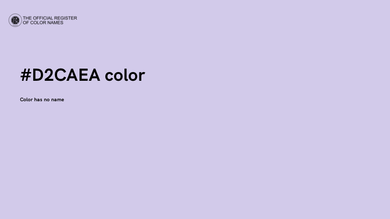 #D2CAEA color image