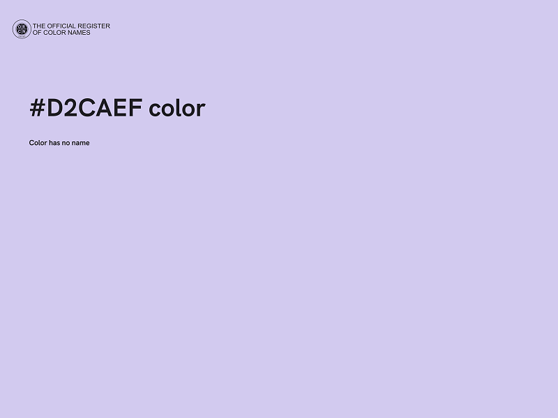 #D2CAEF color image