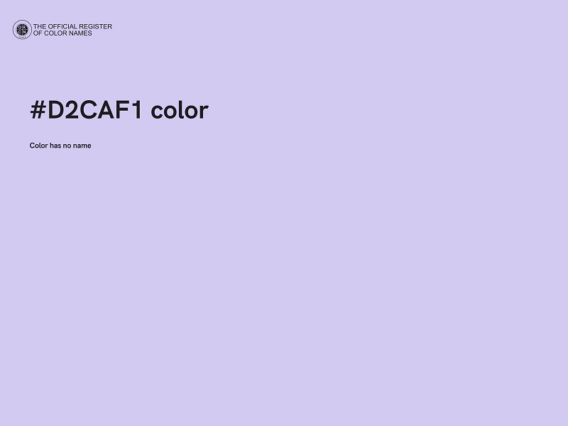 #D2CAF1 color image