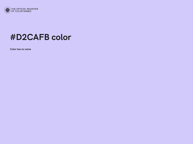 #D2CAFB color image