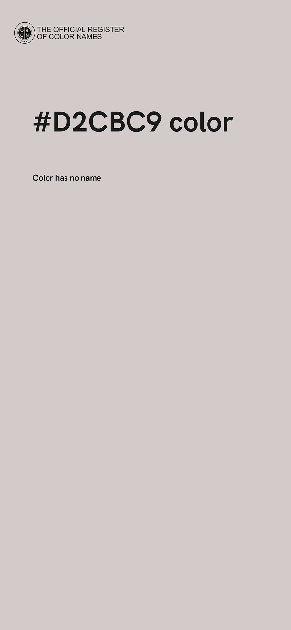 #D2CBC9 color image