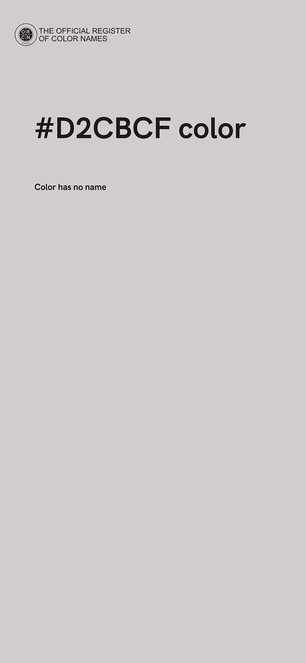 #D2CBCF color image