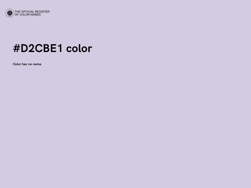 #D2CBE1 color image