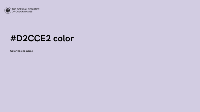 #D2CCE2 color image