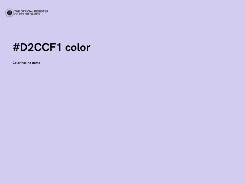 #D2CCF1 color image