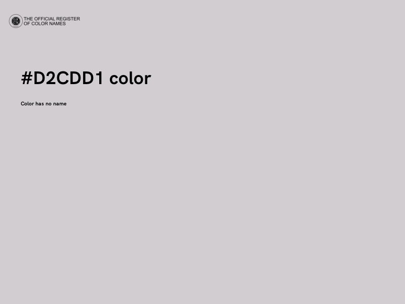 #D2CDD1 color image