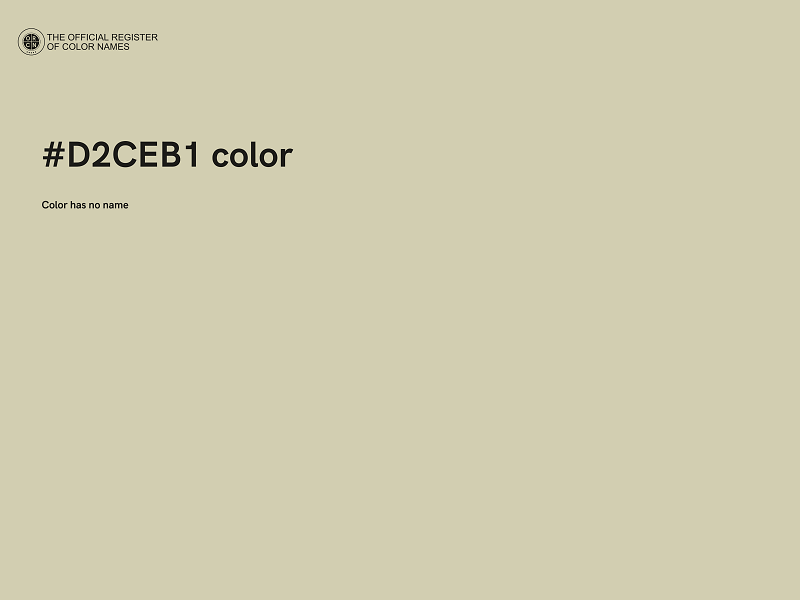 #D2CEB1 color image