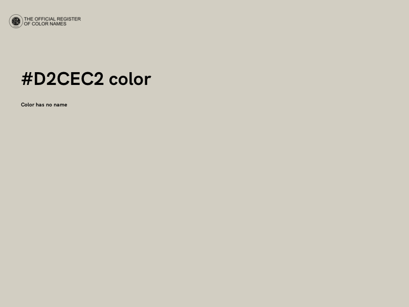 #D2CEC2 color image