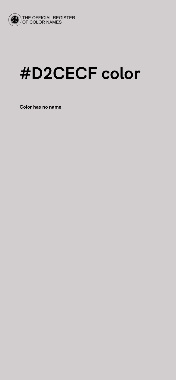 #D2CECF color image