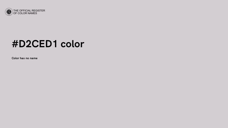#D2CED1 color image