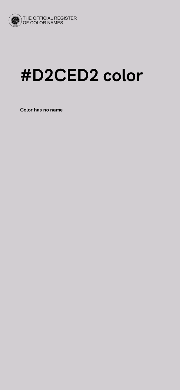 #D2CED2 color image
