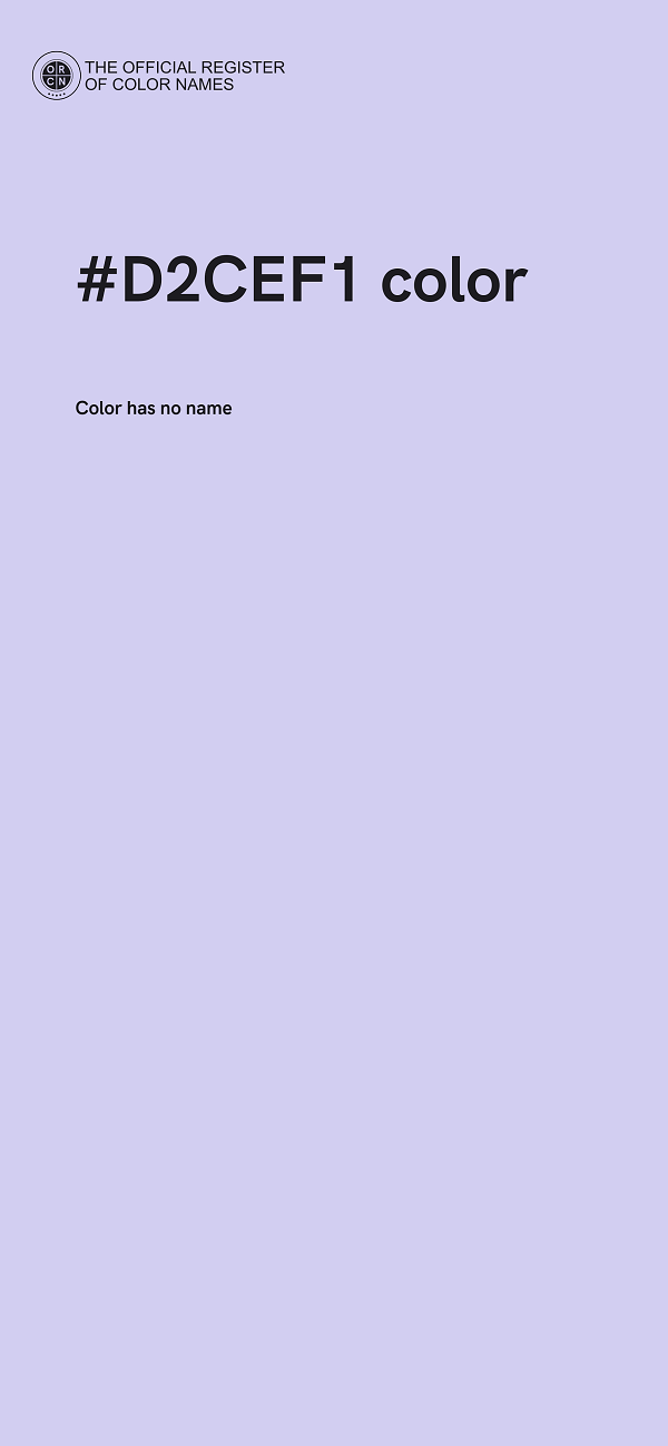 #D2CEF1 color image