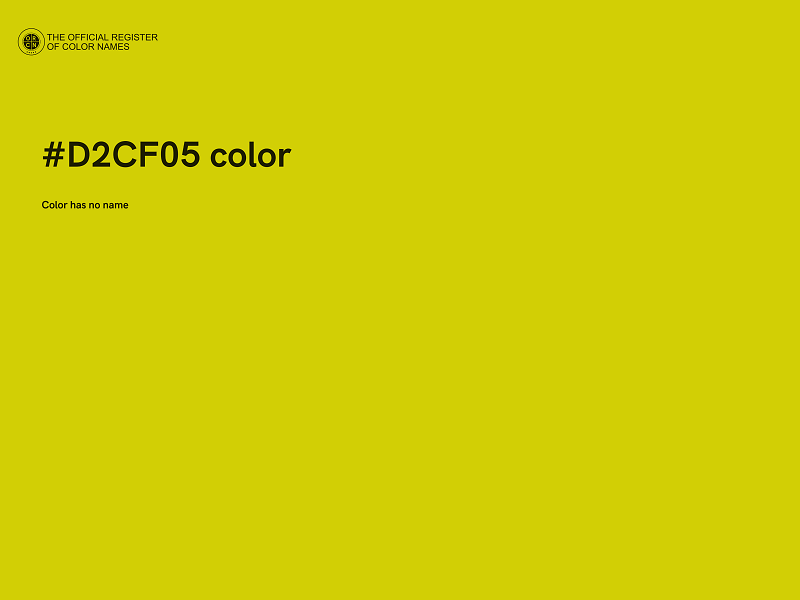 #D2CF05 color image