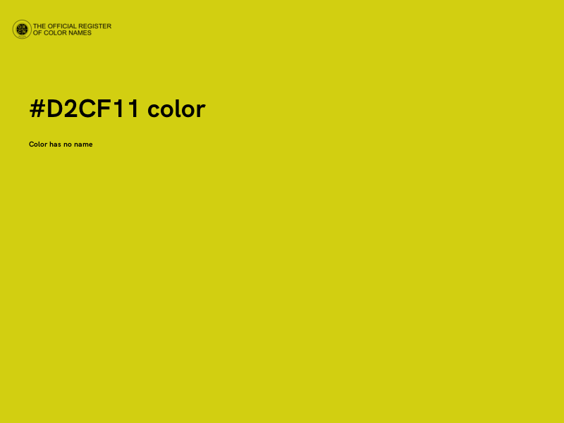 #D2CF11 color image