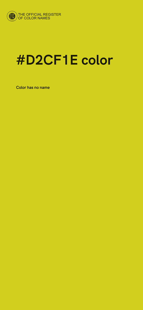 #D2CF1E color image