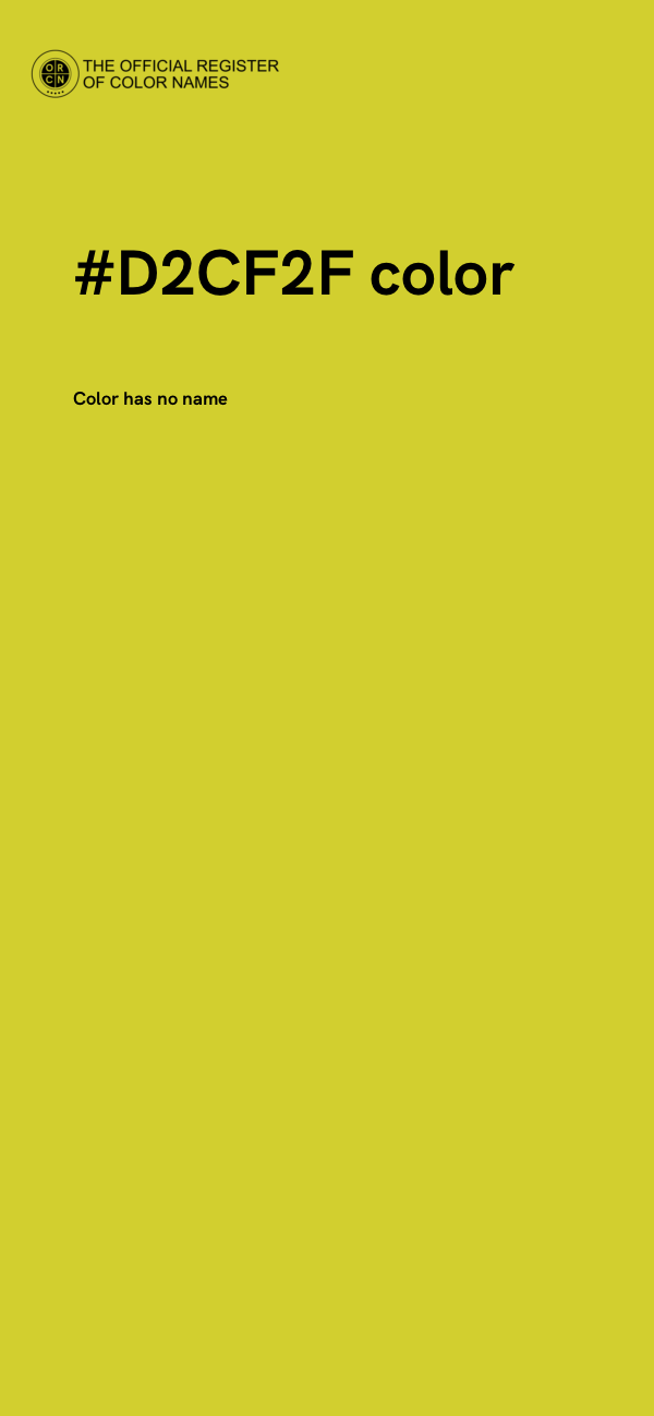 #D2CF2F color image