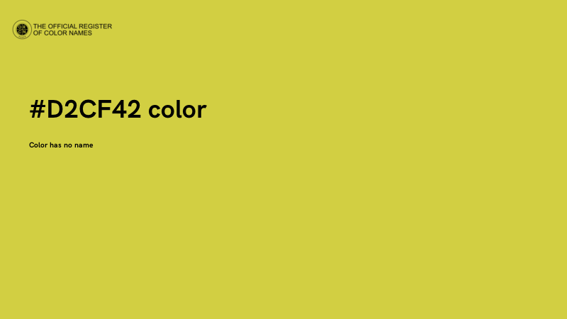 #D2CF42 color image