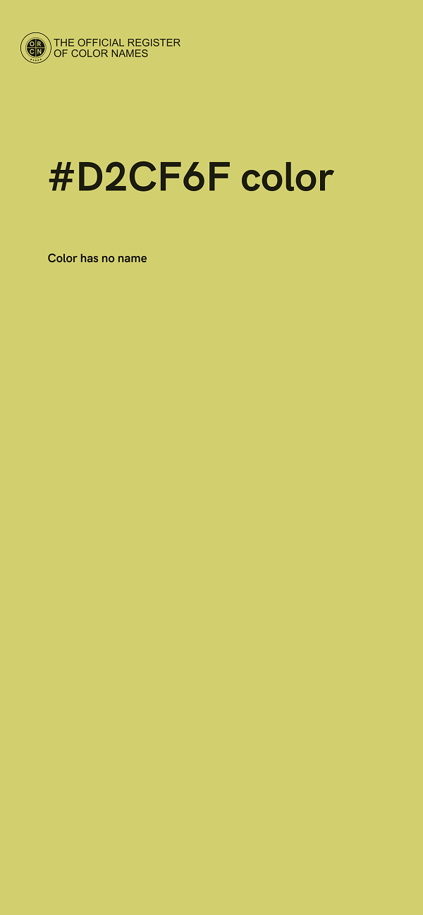 #D2CF6F color image