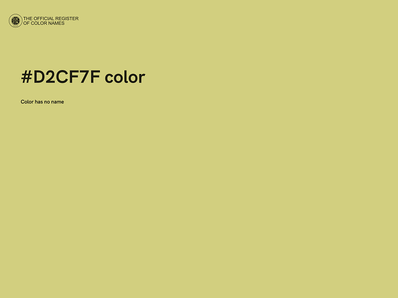 #D2CF7F color image