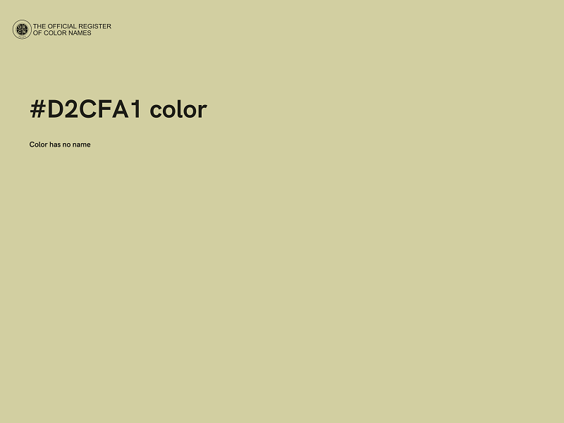 #D2CFA1 color image