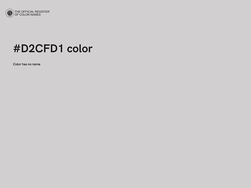 #D2CFD1 color image