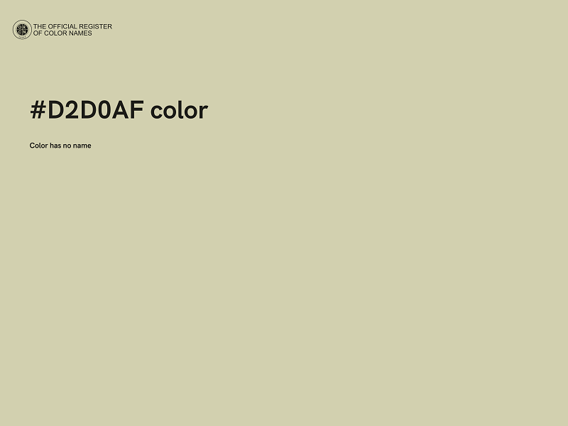 #D2D0AF color image