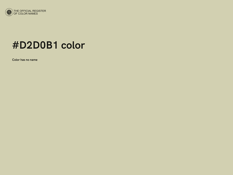 #D2D0B1 color image