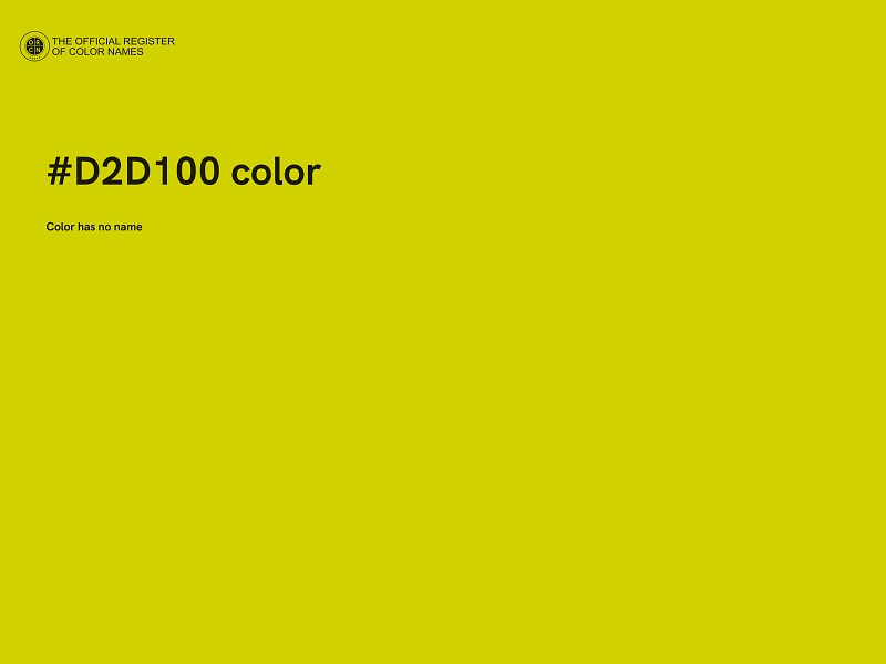 #D2D100 color image