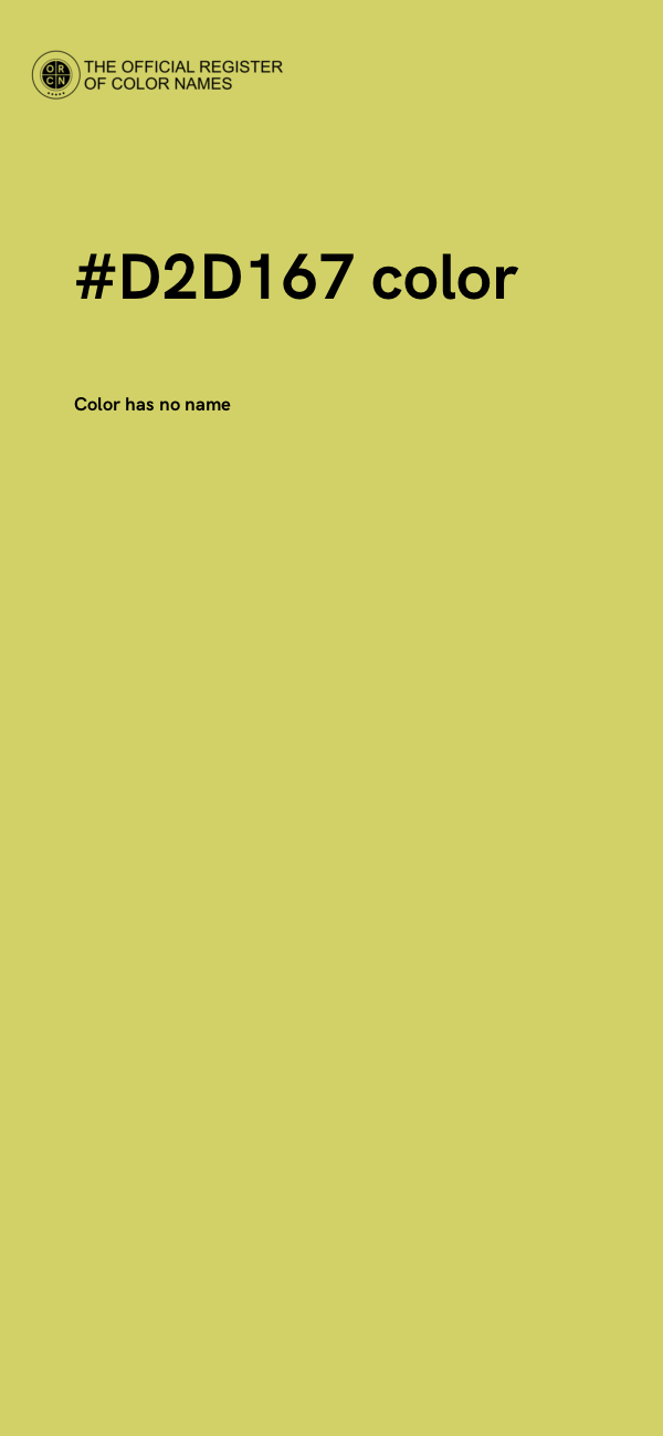 #D2D167 color image