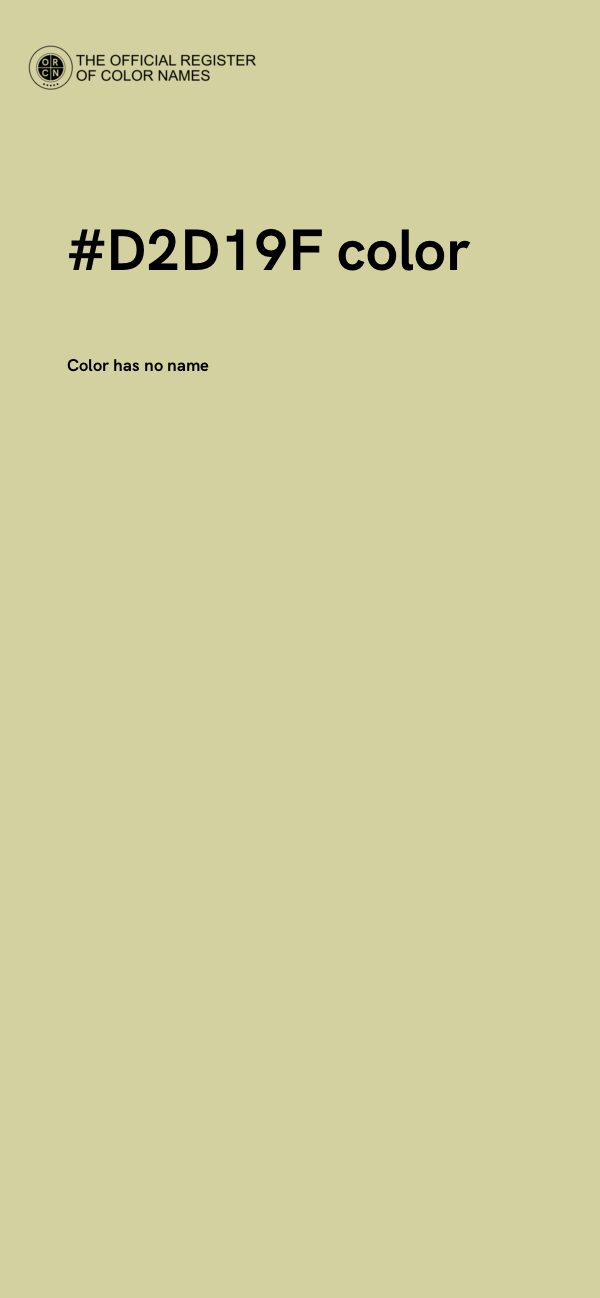 #D2D19F color image