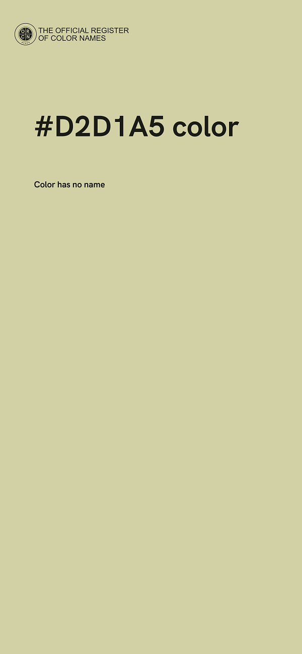 #D2D1A5 color image