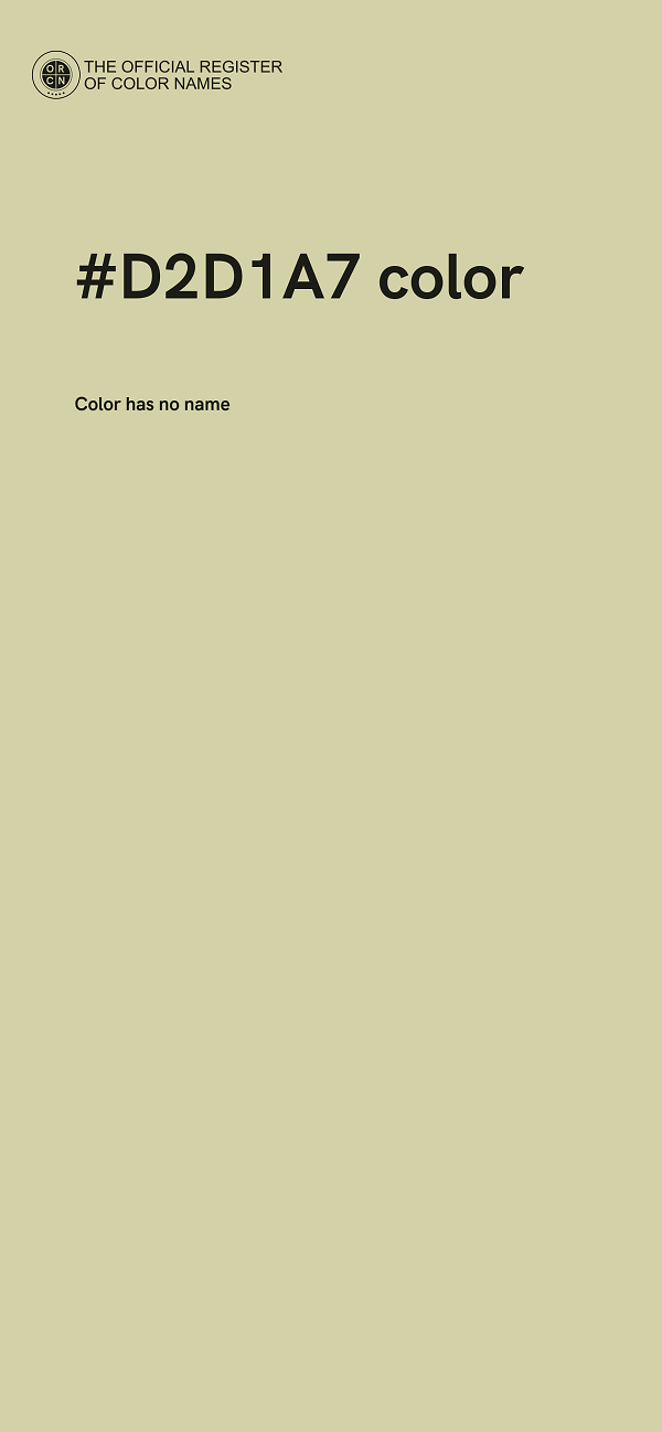 #D2D1A7 color image