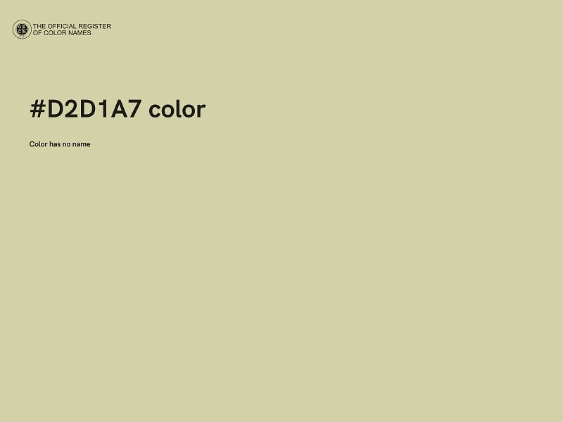 #D2D1A7 color image